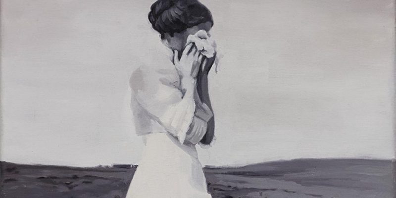 Cristina Toledo, Weeping. 2018, oil on canvas, 27 x 41 cm.
