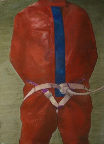 Safety Harness. 2016, oil on plywood, 92 x 66 cm