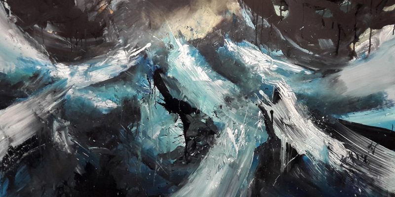 Storm. 2018, acrylic on canvas, 89 x 116 cm